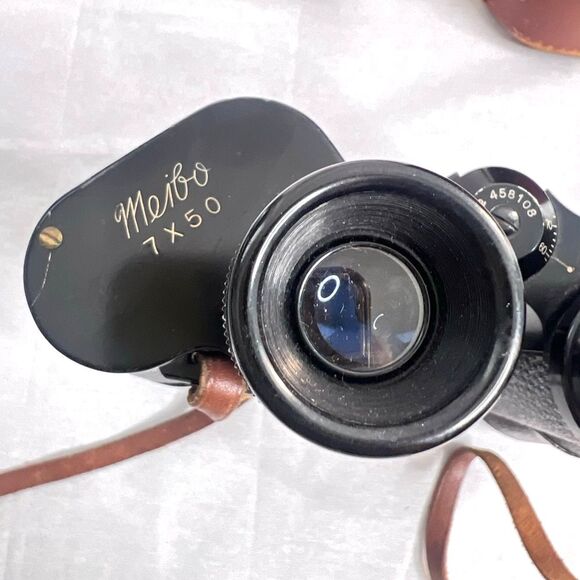 Vintage Meibo 7X50 Binoculars with leather Case - Picture 13 of 16